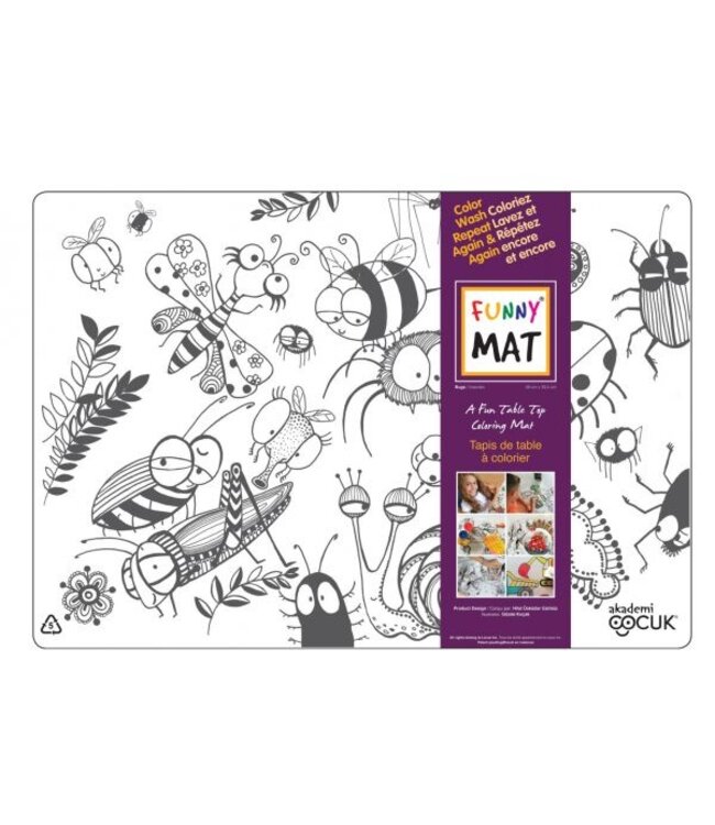 FUNNYMAT TAPIS A COLORIER - INSECTES