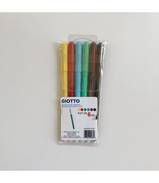 FUNNYMAT ENSEMBLE DE 6 MARQUEURS GIOTTO