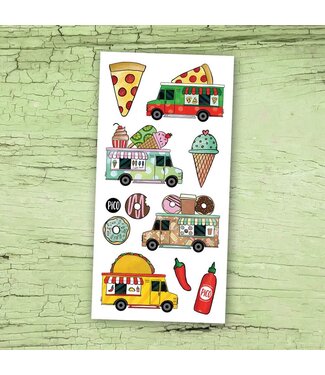 PiCO TATOO TATOUAGES TEMPORAIRES - LES CAMIONS DE NOURRITURE