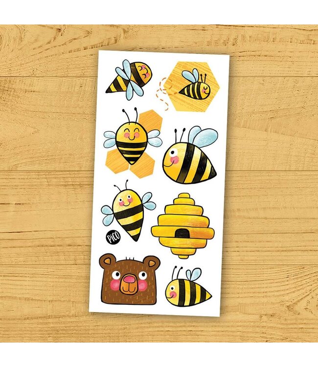 PiCO TATOO TATOUAGES TEMPORAIRES - LES ABEILLES OUVRIÈRES
