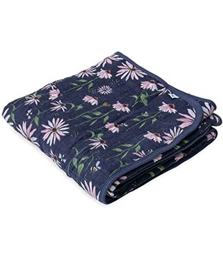 LITTLE UNICORN COUVERTURE COTON - DARK CONEFLOWER
