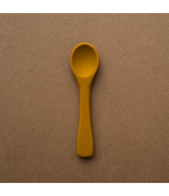 MINIKA CUILLÈRE EN SILICONE - OCRE