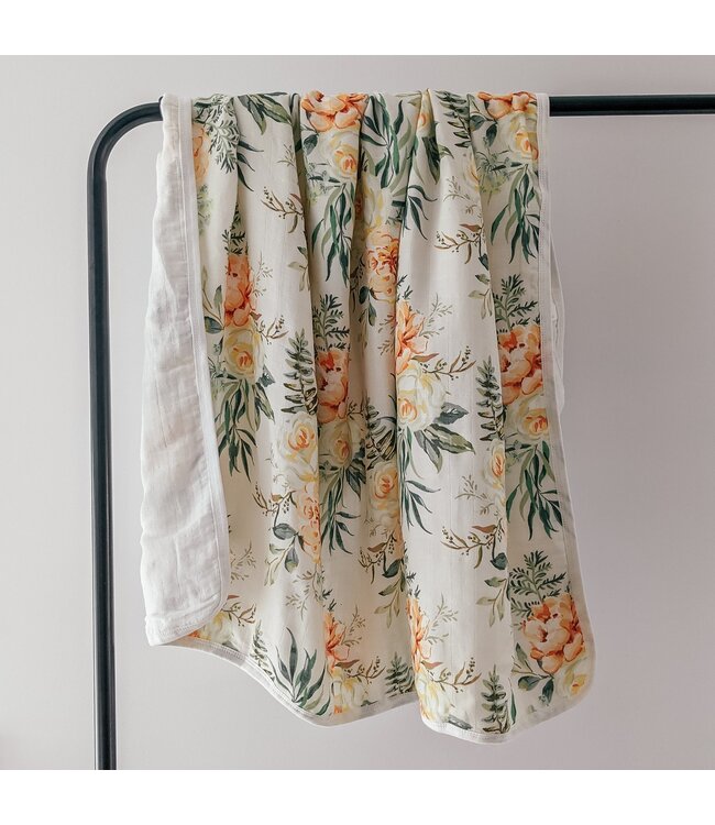 LES BAMBINS COUVERTURE EN MOUSSELINE - AUGUSTA