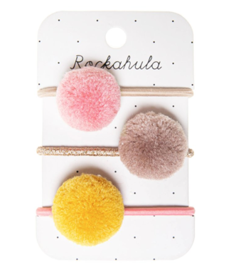 ROCKAHULA ENS. ÉLASTIQUES POM POM BLOSSOM  - MULTI