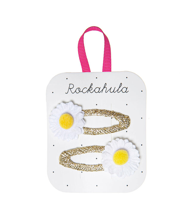 ROCKAHULA ENS. 2 BARRETTES - DAISY POM POM