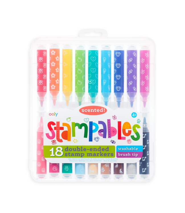 OOLY ENS. DE 18 CRAYONS/ÉTAMPES PARFUMÉS