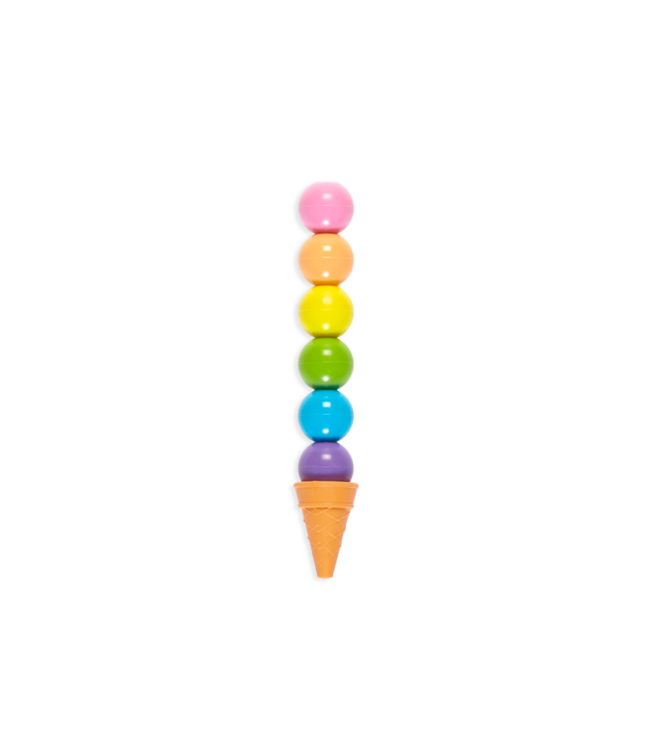 OOLY CRAYONS EMPILABLES CORNET DE CRÈME GLACÉE