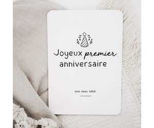 Carton Souvenir Joyeux 1er Anniversaire La Petite Penderie