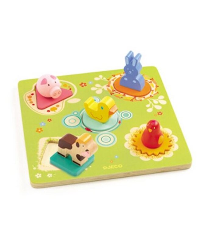 DJECO PUZZLE EN BOIS - BILDI