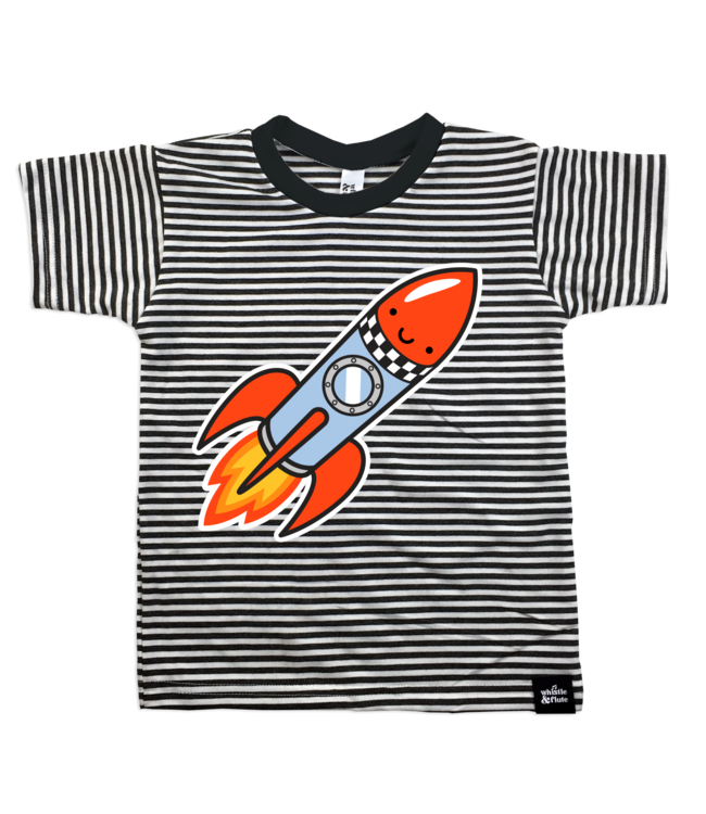WHISTLE & FLUTE T-SHIRT KAWAII ROCKET STRIPE