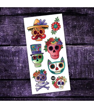 PiCO TATOO TATOUAGES TEMPORAIRES - LES CALAVERAS SYMPAS