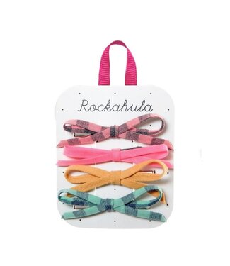 ROCKAHULA ENS. 4 BARRETTES - HAPPY DAYS SKINNY BOWS