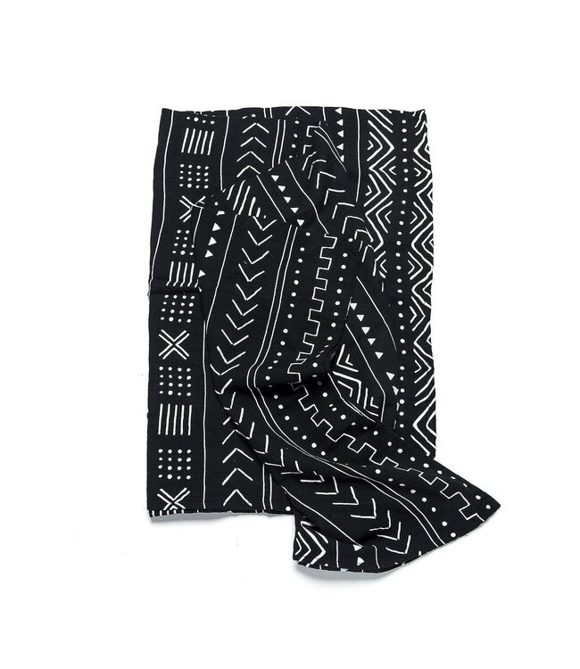 LOULOU LOLLIPOP MOUSSELINE - BLACK MUDCLOTH