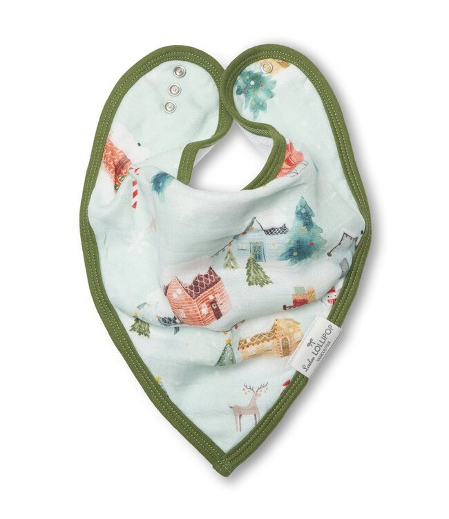 LOULOU LOLLIPOP ENS. 2 BAVOIRS - MERRY AND BRIGHT