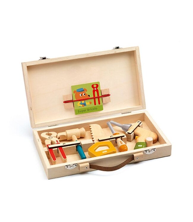 DJECO JOUET EN BOIS - SUPER BRICOLO