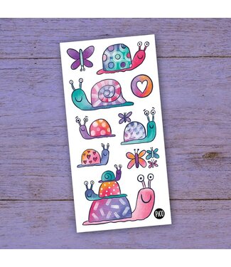 PiCO TATOO TATOUAGES TEMPORAIRES - MARGOT L'ESCARGOT ET SES AMIES