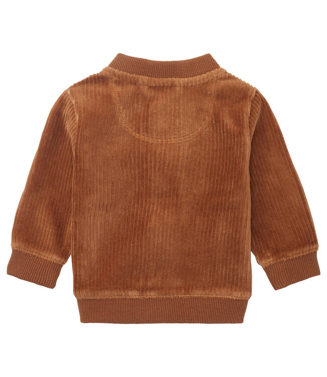 NOPPIES CARDIGAN RUGEN - CAROB BROWN