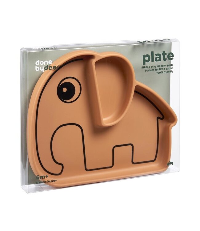 DONE BY DEER ASSIETTE À SUCCION ELPHEE - MUSTARD