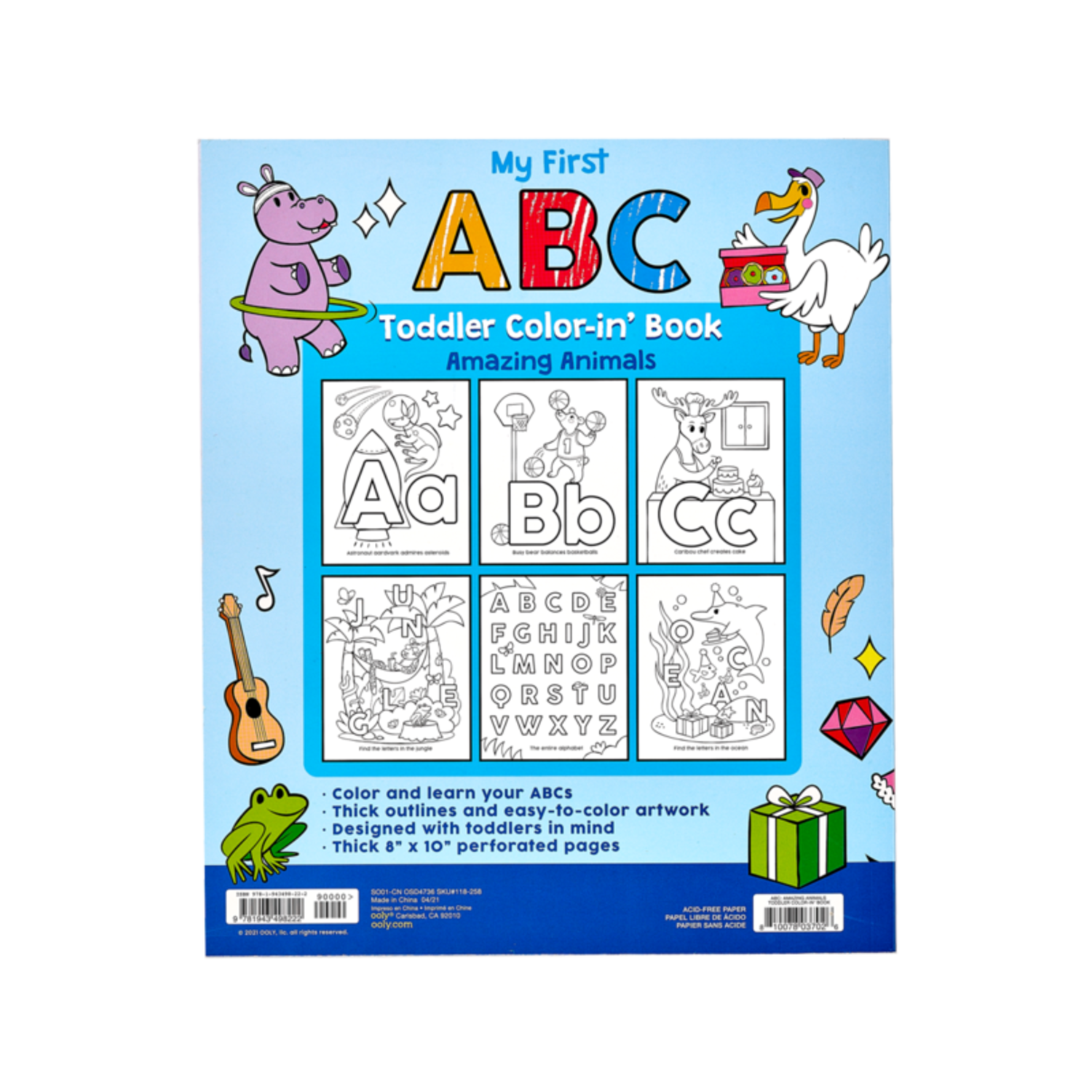 Carnet mots d'enfants alphabet couleur