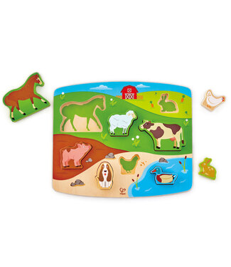 HAPE PUZZLE ET JEU - ANIMAUX DE LA FERME
