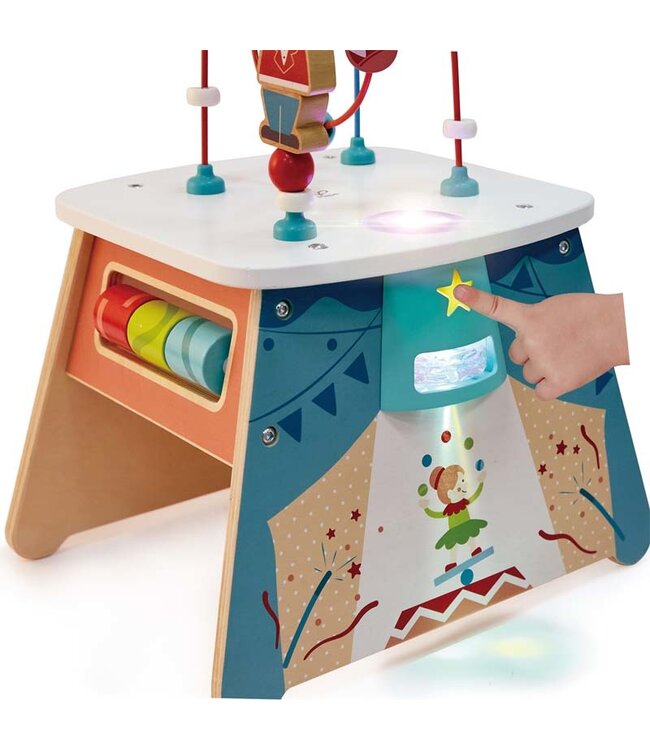 HAPE CUBE D'ÉVEIL ÉCLAIRÉ - CIRQUE