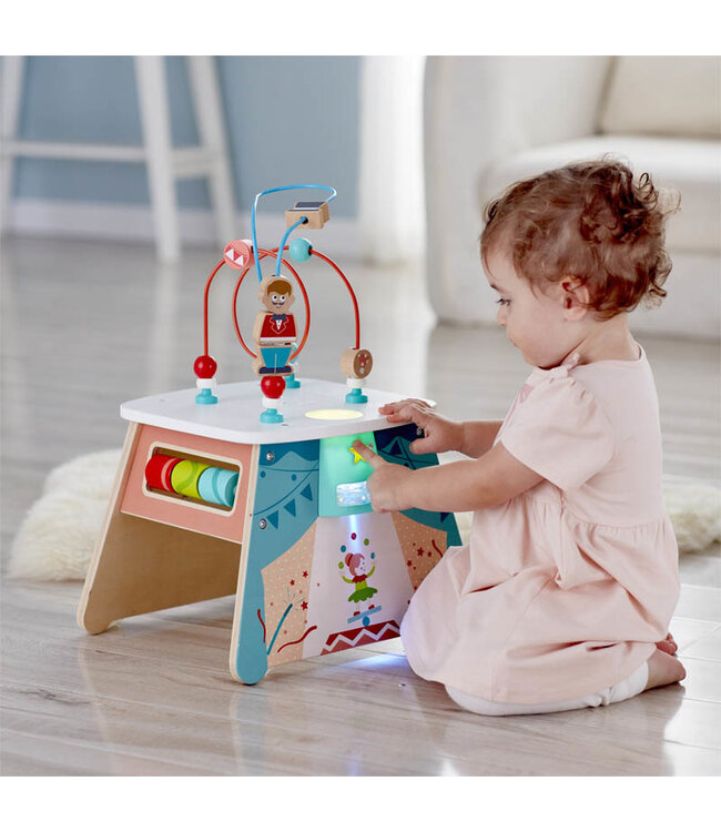 HAPE CUBE D'ÉVEIL ÉCLAIRÉ - CIRQUE