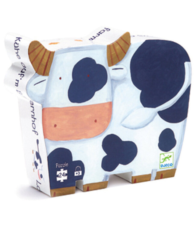 DJECO PUZZLE SILHOUETTE - VACHE (24MCX)