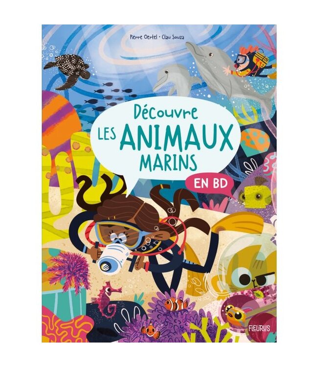 LIVRE - DÉCOUVRE LES ANIMAUX MARINS EN BD