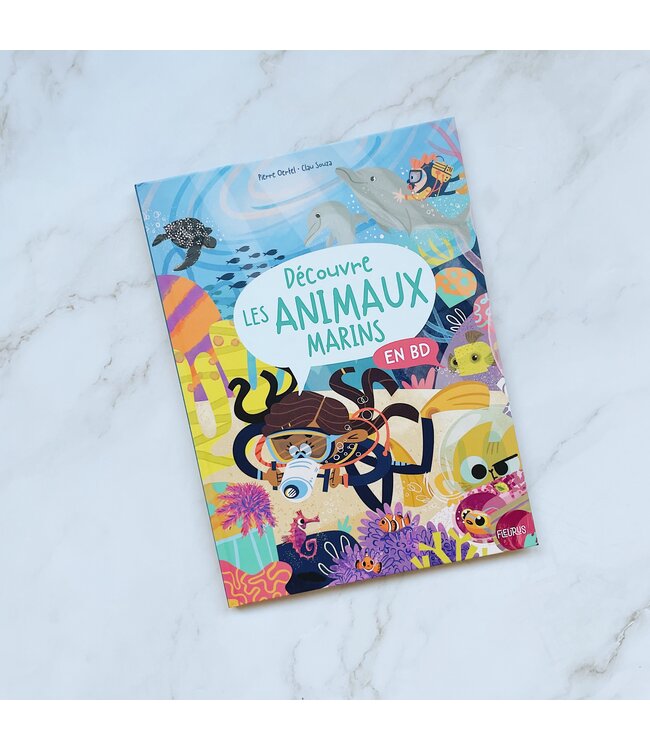 LIVRE - DÉCOUVRE LES ANIMAUX MARINS EN BD