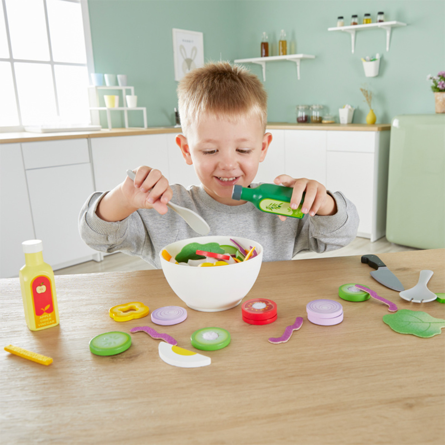 Viga Aliments jouets Set à salade