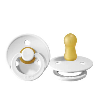 BIBS PACIFIER SUCES (PQT 2) - BLANC