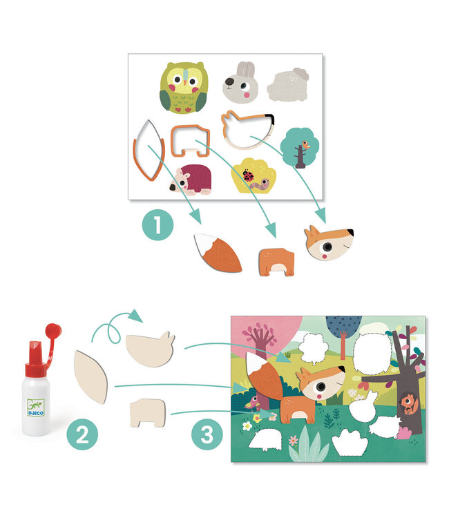 DJECO ENSEMBLE CRÉATIF - MES PREMIERS COLLAGES