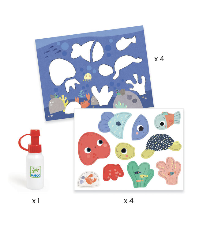 DJECO ENSEMBLE CRÉATIF - MES PREMIERS COLLAGES