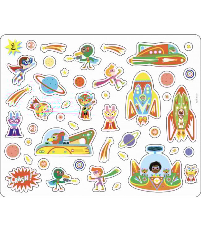 AUZOU MA POCHETTE D'ARTISTE - 200 AUTOCOLLANTS SUPER-HÉROS