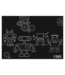 NAPPERON TABLEAU NOIR - ROBOTS