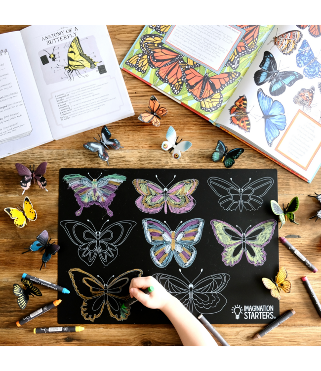 NAPPERON TABLEAU NOIR - PAPILLON