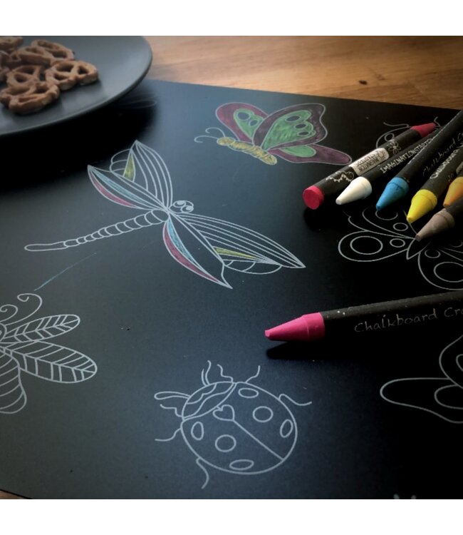 NAPPERON TABLEAU NOIR - INSECTES