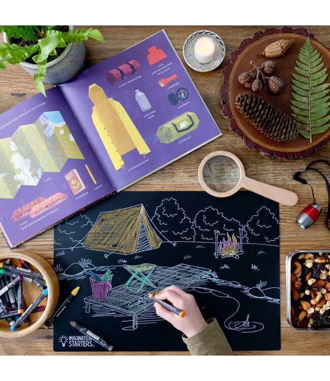 NAPPERON TABLEAU NOIR - CAMPING