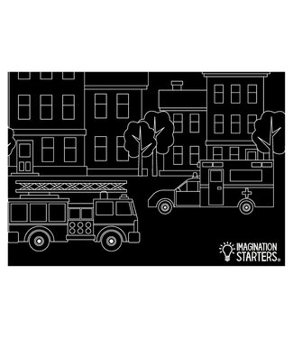 NAPPERON TABLEAU NOIR - VÉHICULE D'URGENCE