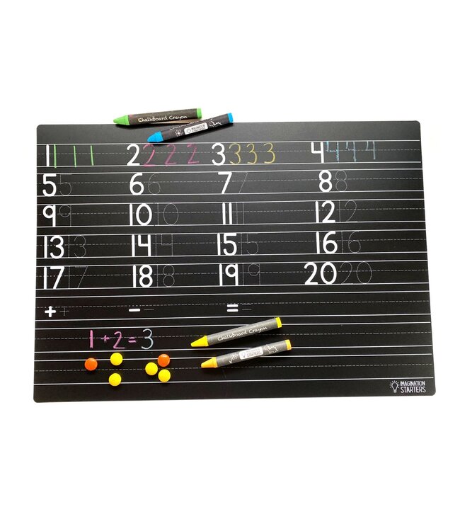 NAPPERON TABLEAU NOIR - NOMBRES