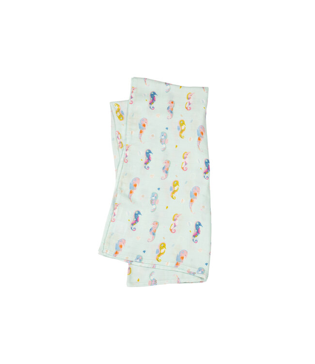 LOULOU LOLLIPOP MOUSSELINE - PAINTERLY SEAHORSE