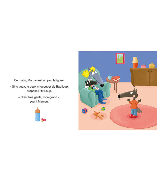 AUZOU LIVRE - P'TIT LOUP AIME SA PETITE SOEUR