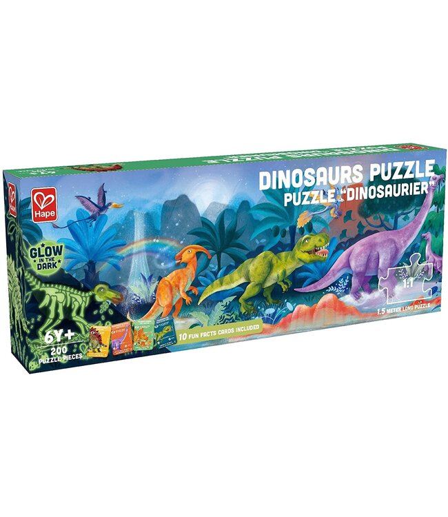 HAPE CASSE-TÊTE (200 MCX) - DINOSAURE GLOW IN THE DARK