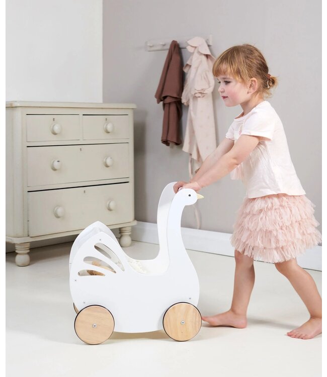 TENDER LEAF TOYS LANDAU EN BOIS - SWEET SWAN