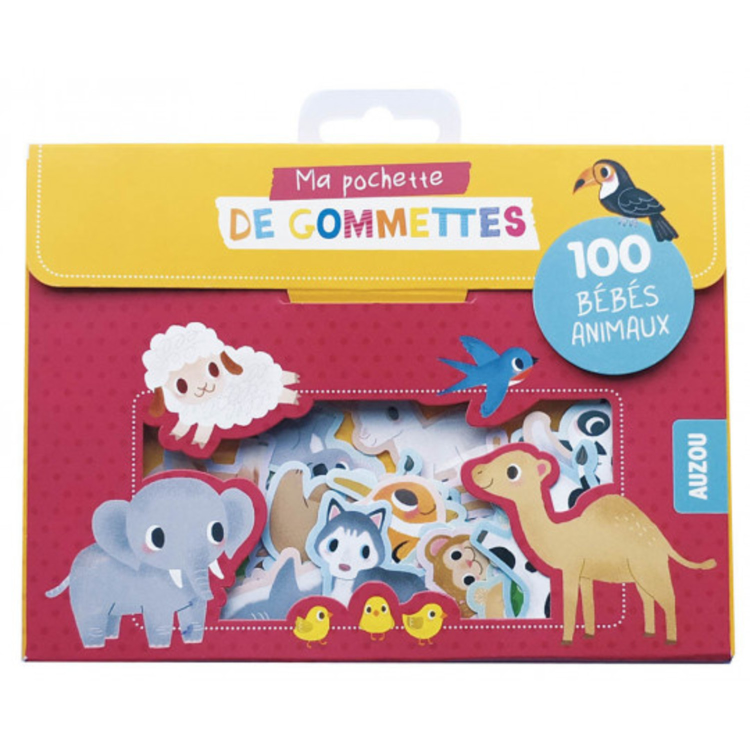 MA POCHETTE DE GOMMETTES - 100 GOMMETTES BEBES ANIMAUX - La Petite Penderie