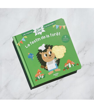 AUZOU LIVRE À TOUCHER -  LE FESTIN DE LA FORÊT