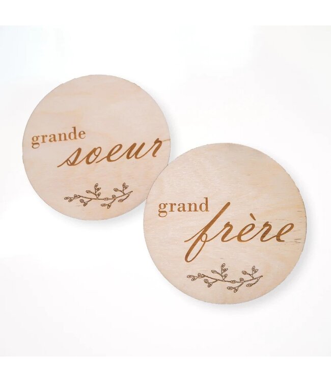 ADAM ET MILA PASTILLE DE BOIS - GRAND FRÈRE