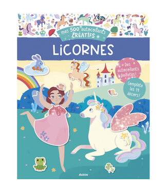 AUZOU MES 500 AUTOCOLLANTS CRÉATIFS - LICORNES