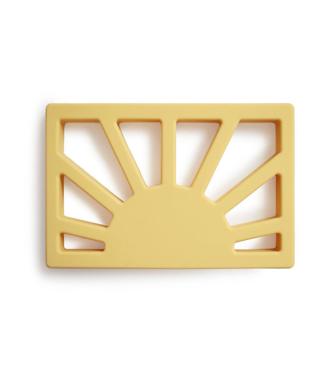 MUSHIE JOUET DE DENTITION SOLEIL - MUTED YELLOW