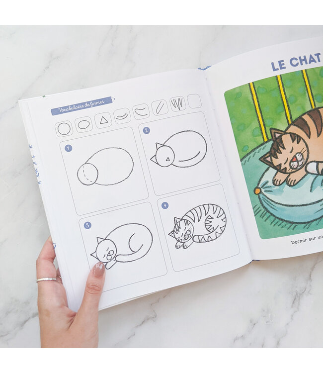 LIVRE A COLORIER - J'APPRENDS A DESSINER 4 ANS!